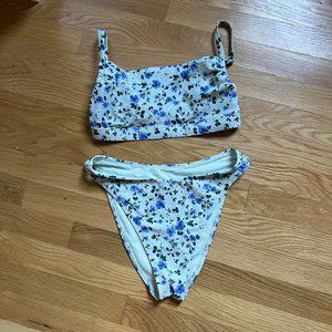 Abercrombie & Fitch Curve Love Bikini floral XS